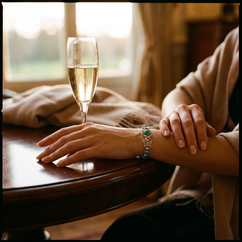 Ethnic Style Bohemian Natural Turquoise Butterfly Bracelet - Lifestyle 3