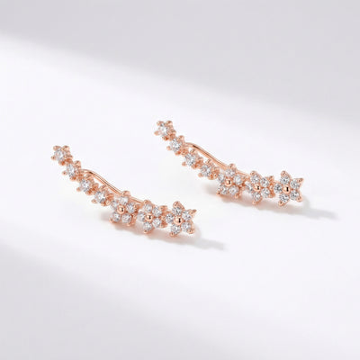Blossoming Eternity Earrings - Rose Gold
