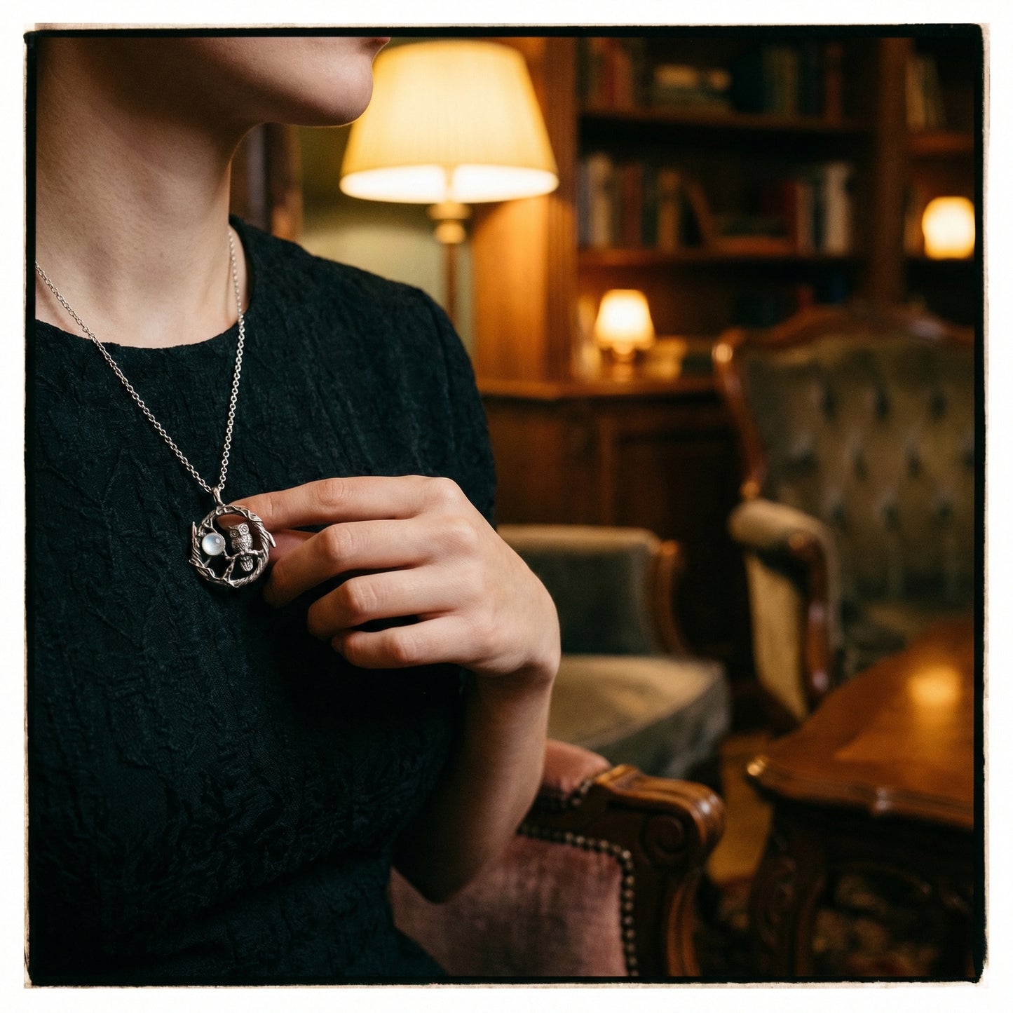 Trend Moonstone Pendant Necklace - Lifestyle 3