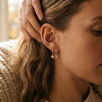 Ocean Moonlight Earrings - Lifestyle 1