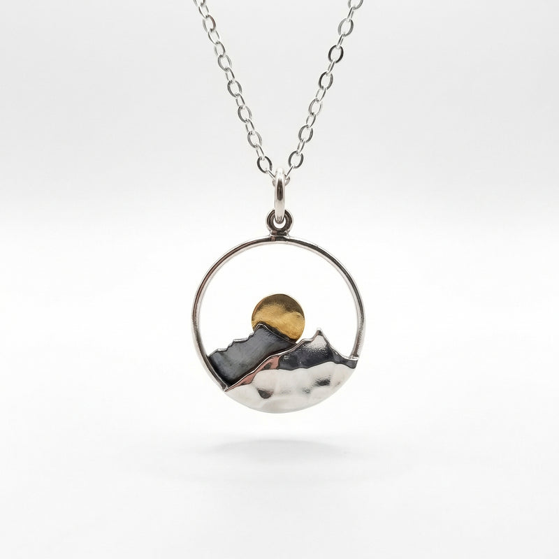 Summit's Whisper Silver Necklace