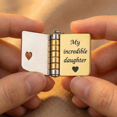 Guiding Star Message Locket Necklace — Daughter — celestial necklace for women