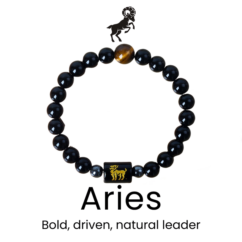 ZodiacLuck Beaded Bracelet in Aries / 17cm — bracelet for women