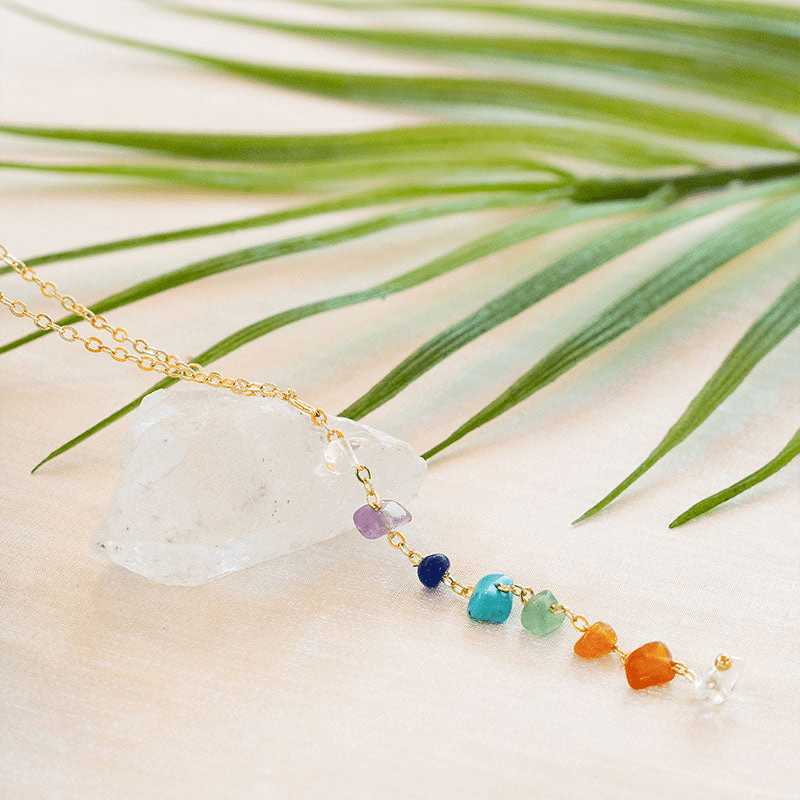 7 Chakra Healing Stone Necklace - Sphere Standouts