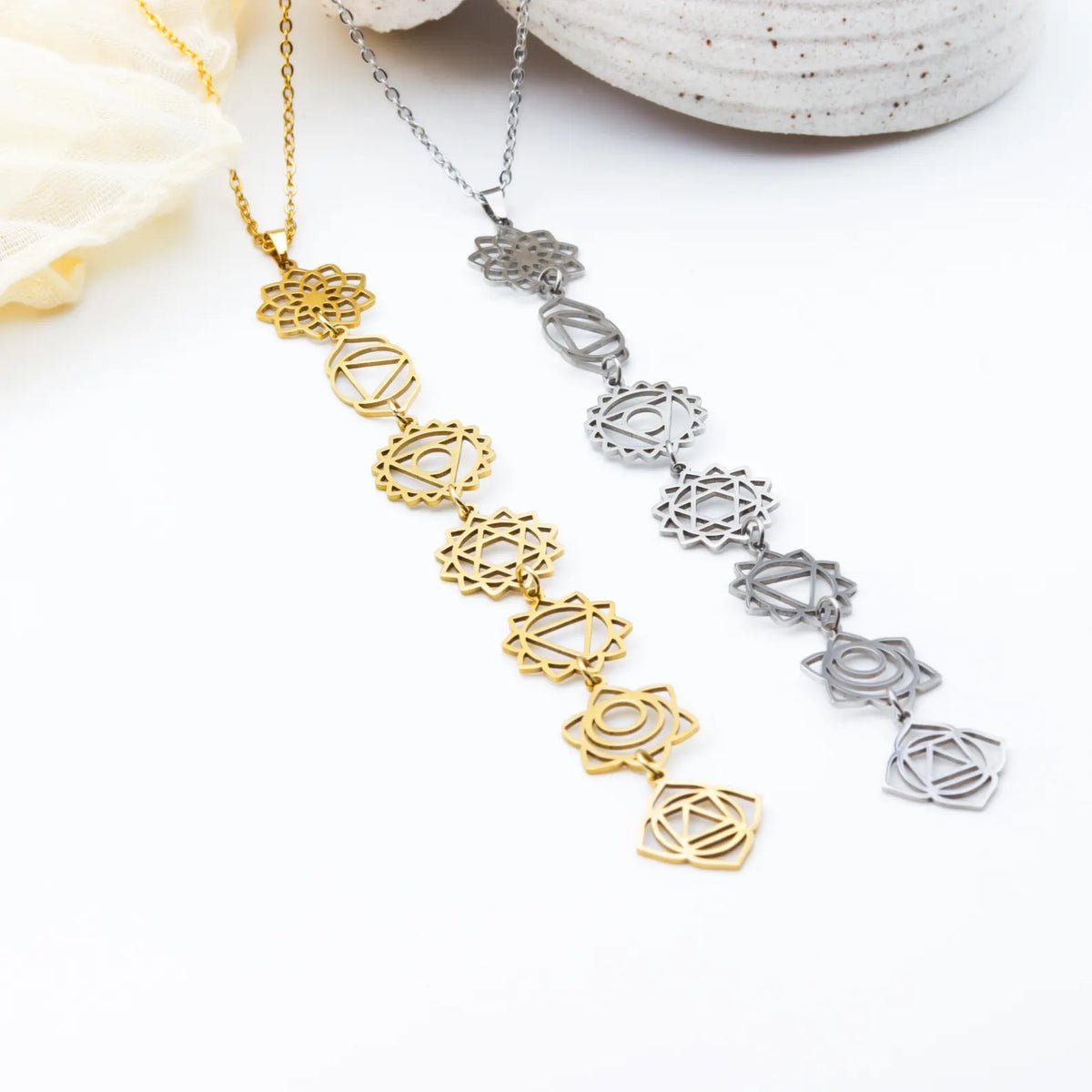 7 Chakra Necklace - Sphere Standouts