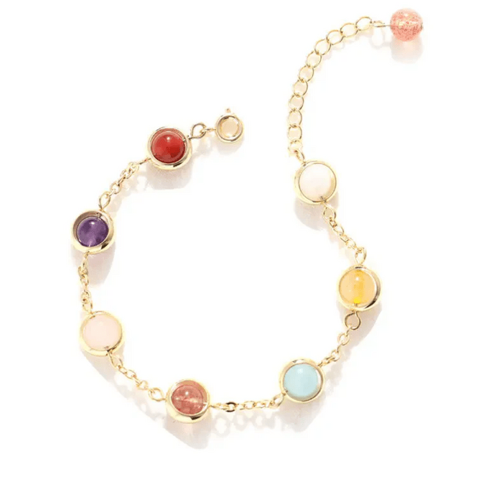 7 Chakra Stone Bracelet - Sphere Standouts