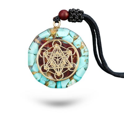 Reiki Lotus Energy Necklace — healing stone necklace for women