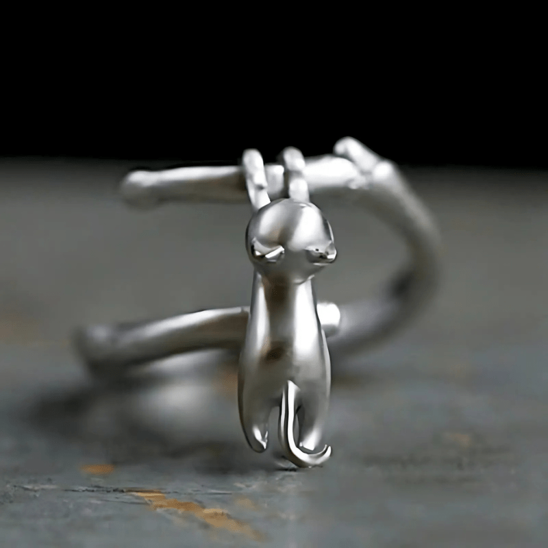 Adjustable Little Cat Ring - Sphere Standouts