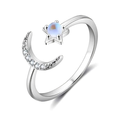 Adjustable Moonstone Engagement Ring - Sphere Standouts