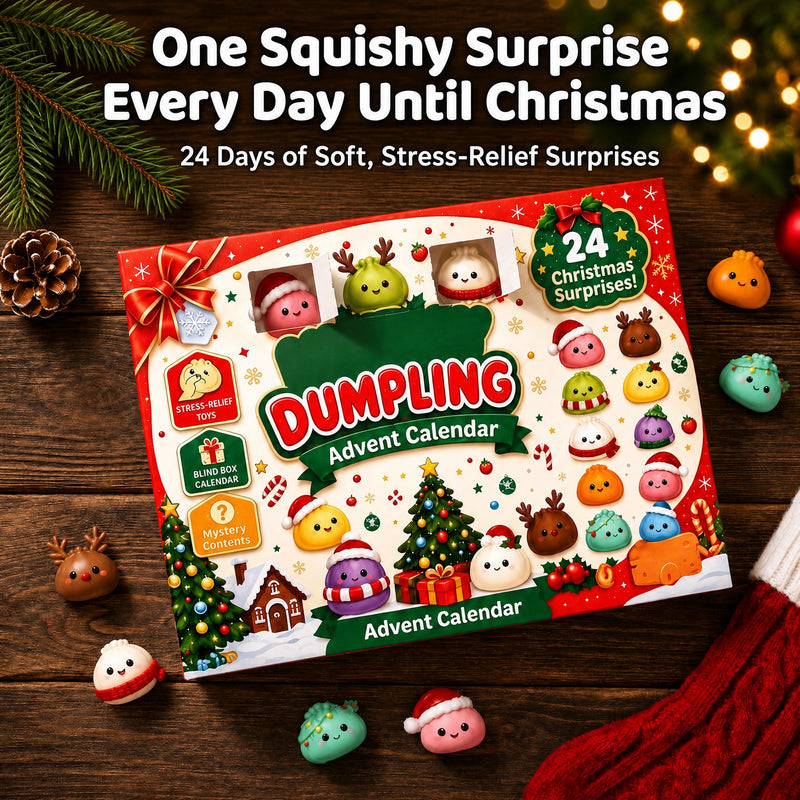 Squishy advent calendar with 24 Christmas surprises