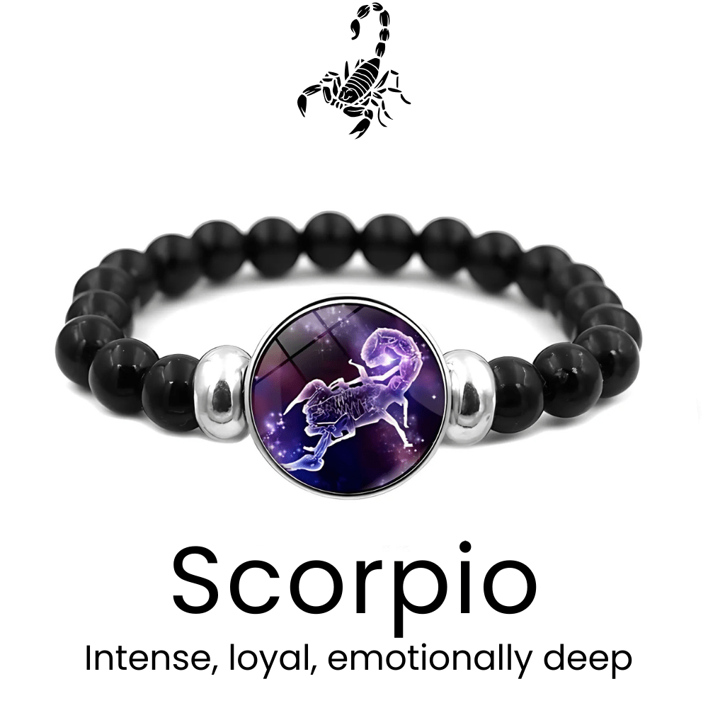 AstroVibe Zodiac Crystal Beaded Bracelet - Sphere Standouts