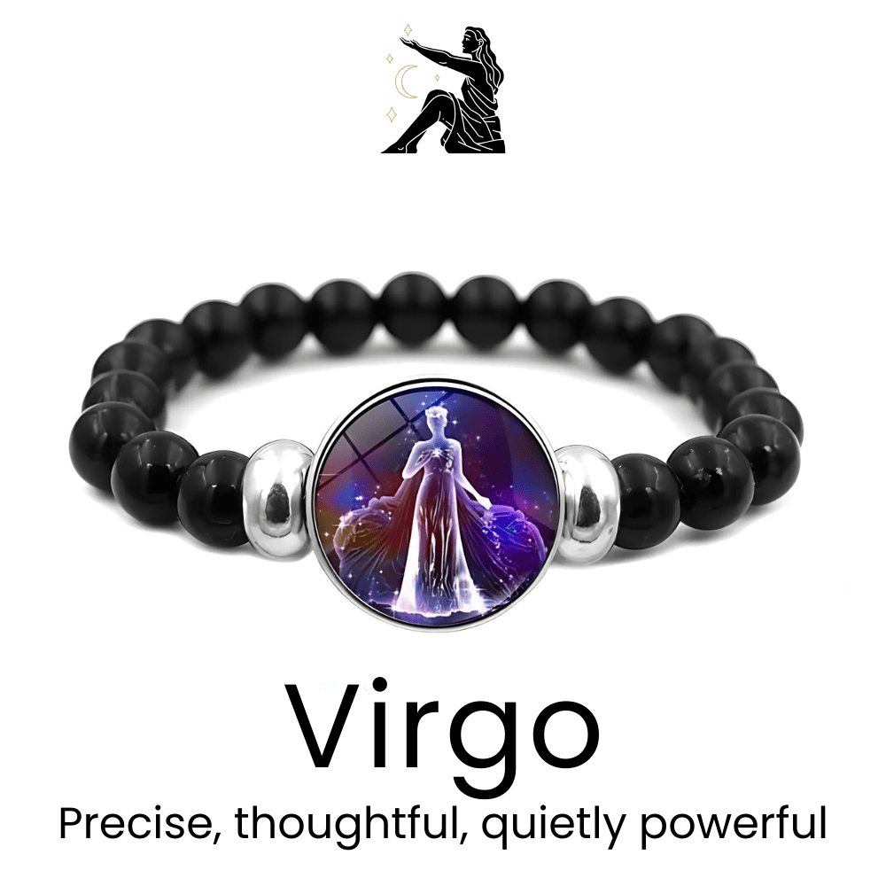 AstroVibe Zodiac Crystal Beaded Bracelet - Sphere Standouts
