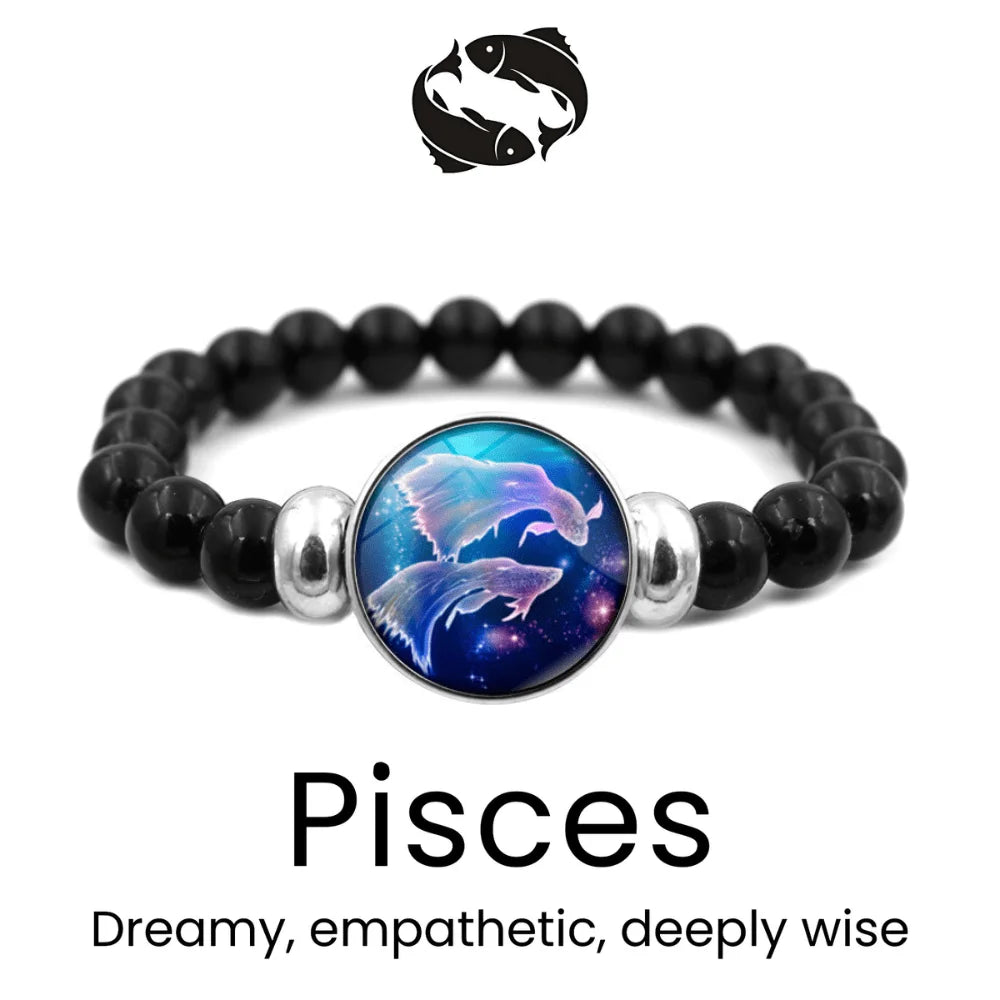 AstroVibe Zodiac Crystal Beaded Bracelet - Sphere Standouts