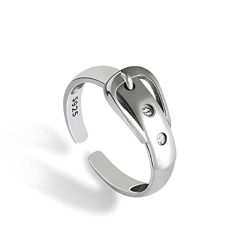 Belt Buckle Ring (925 Silver) - Sphere Standouts
