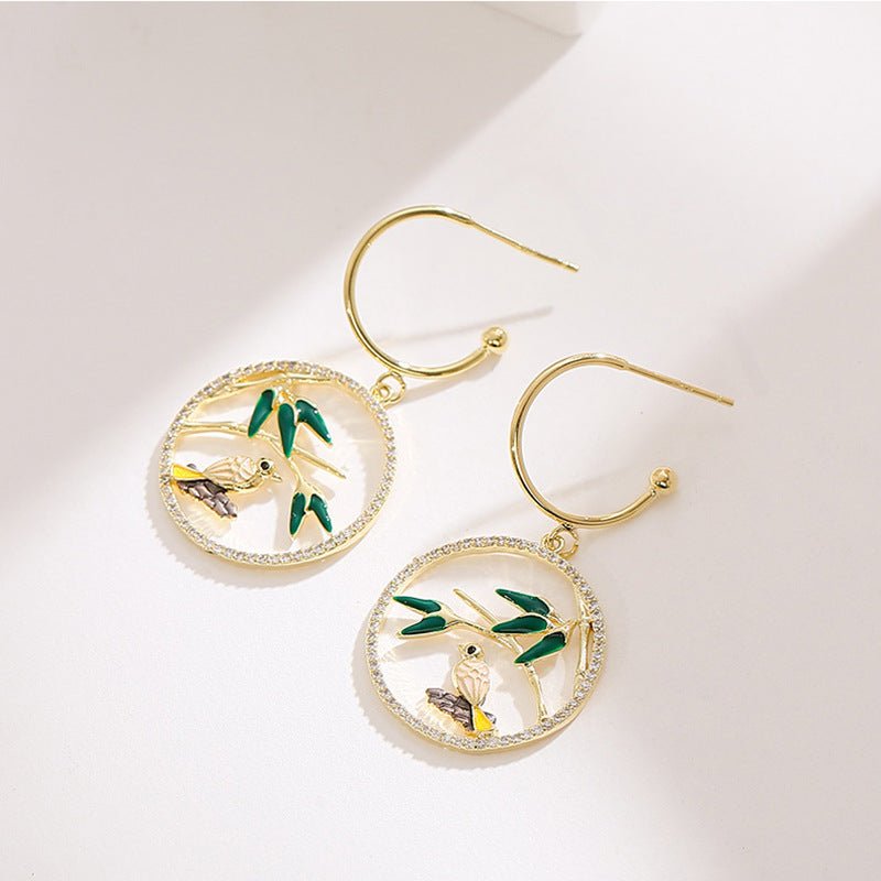 Bird Harmony Earrings - Sphere Standouts