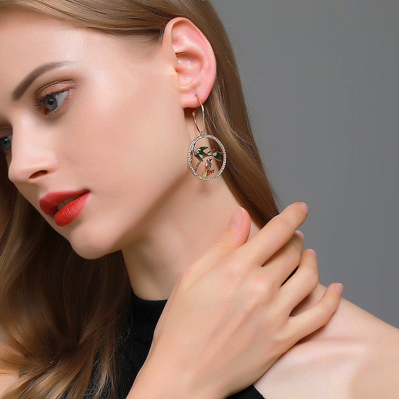 Bird Harmony Earrings - Sphere Standouts