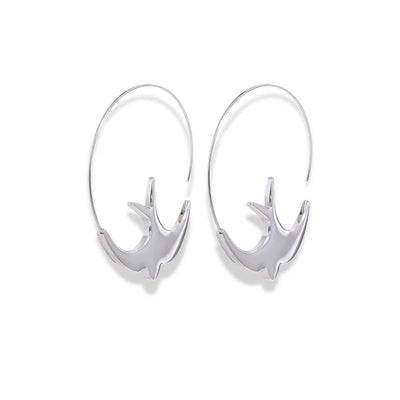 Bird Hoop Earrings - Sphere Standouts