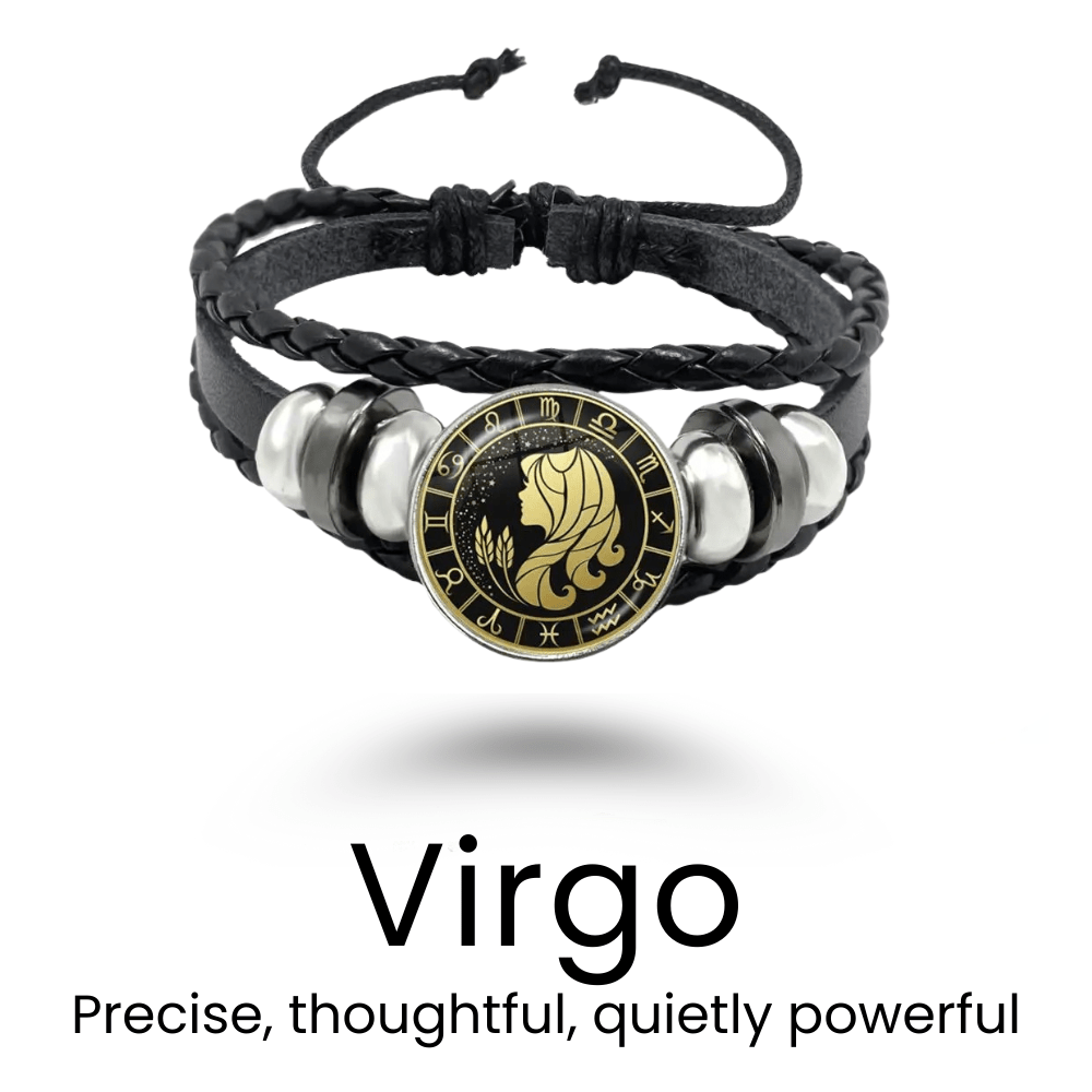 Black Rope Zodiac Bracelet - Sphere Standouts