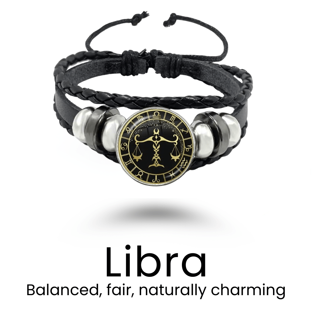 Black Rope Zodiac Bracelet - Sphere Standouts