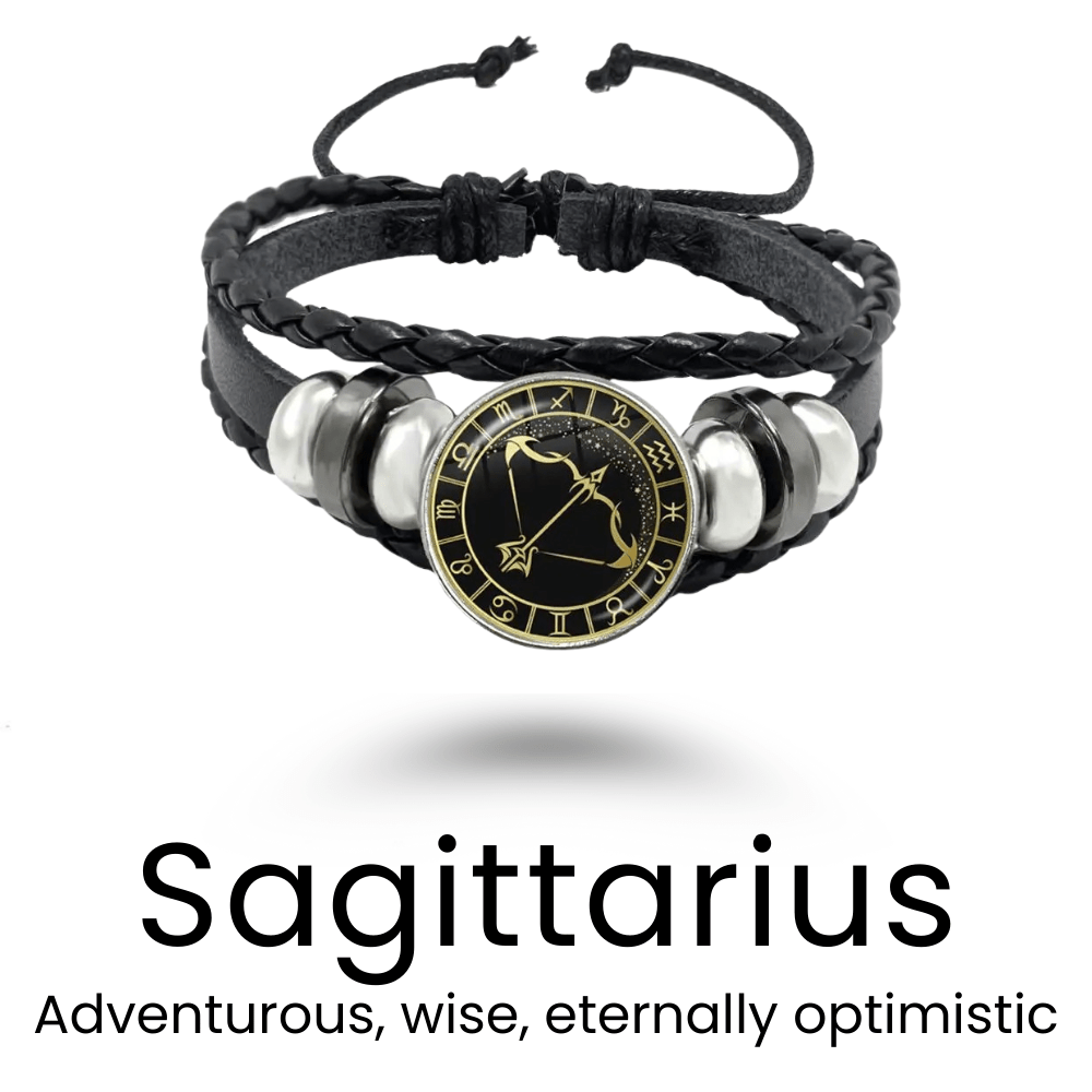 Black Rope Zodiac Bracelet - Sphere Standouts