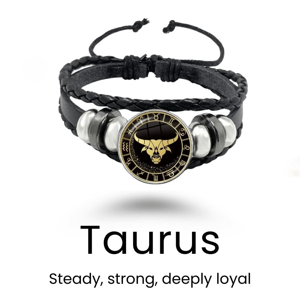 Black Rope Zodiac Bracelet - Sphere Standouts