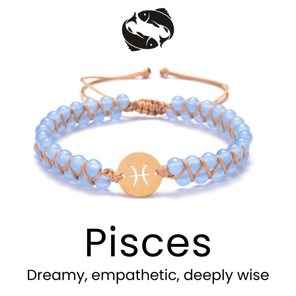 Braided Constellation Zodiac Bracelet - Sphere Standouts
