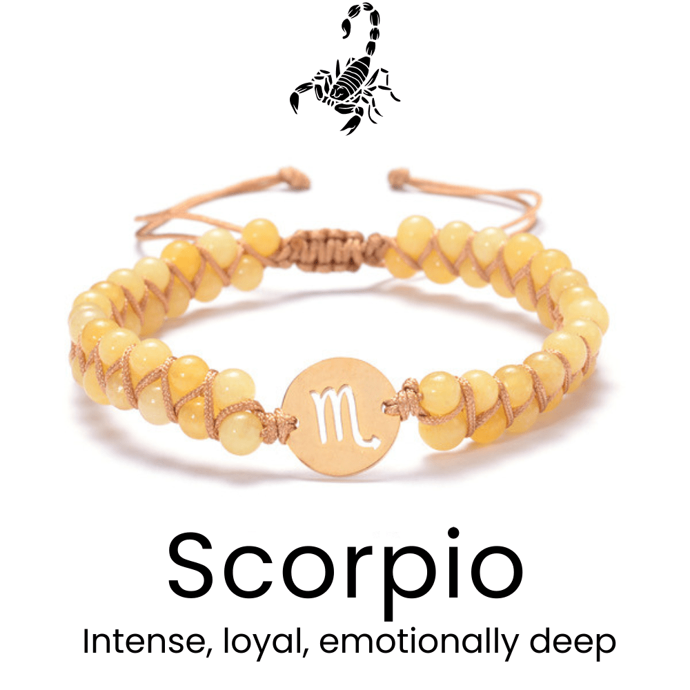 Braided Constellation Zodiac Bracelet - Sphere Standouts