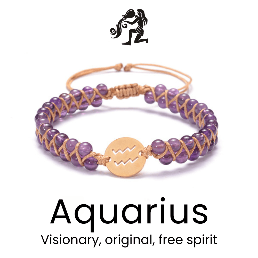 Braided Constellation Zodiac Bracelet - Sphere Standouts