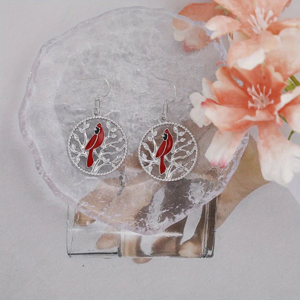 Cardinal Tree Earrings - Sphere Standouts