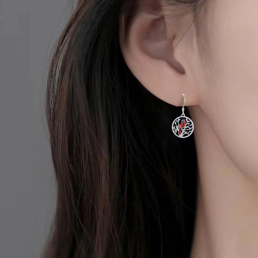 Cardinal Tree Earrings - Sphere Standouts