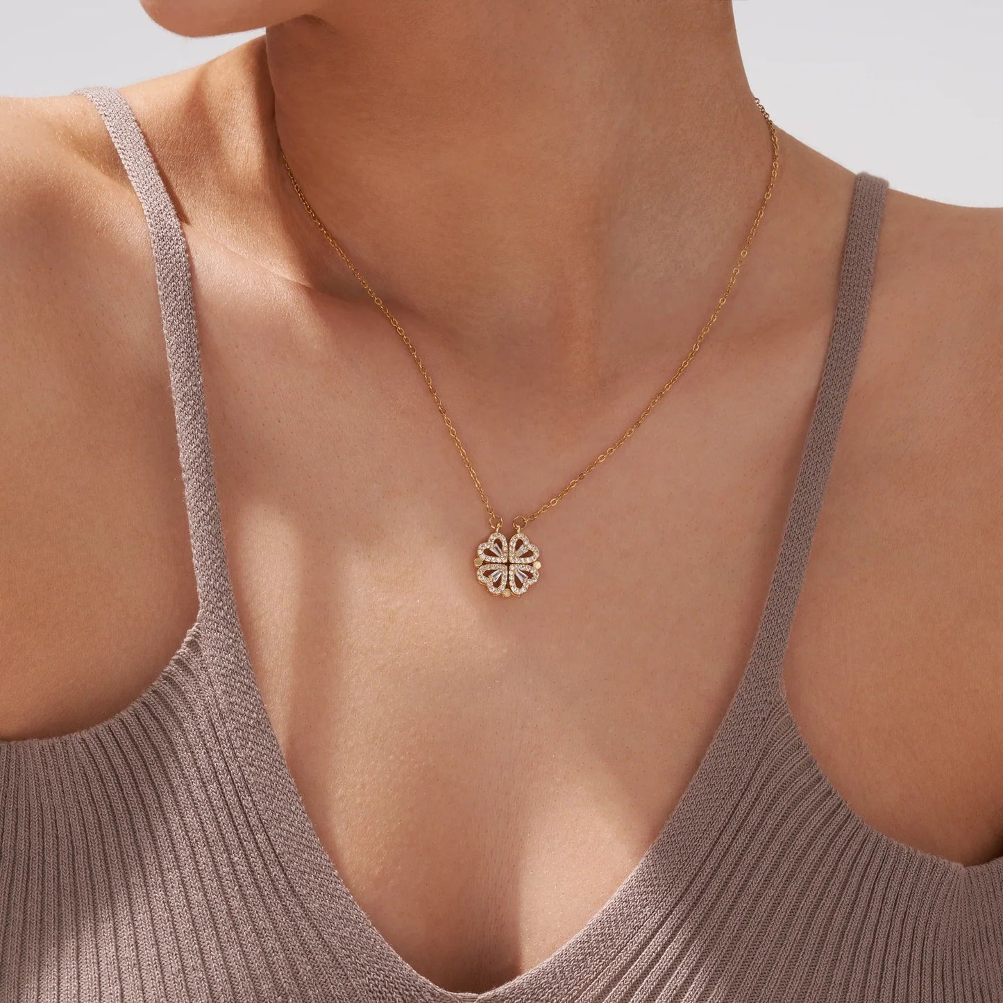 Cœur de Trèfle - Romantic and Lucky Charm Necklace - Sphere Standouts