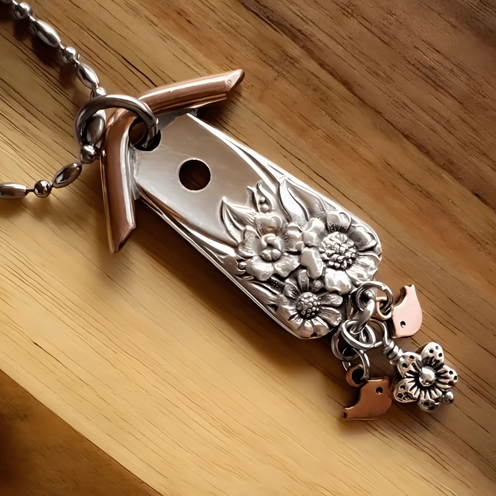 Cross Border Birdhouse Necklace - Sphere Standouts