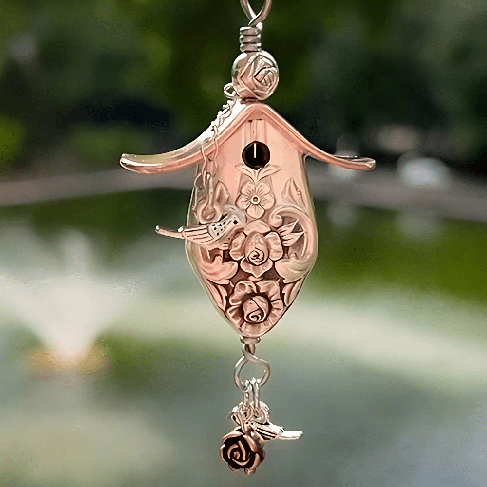 Cross Border Birdhouse Necklace - Sphere Standouts