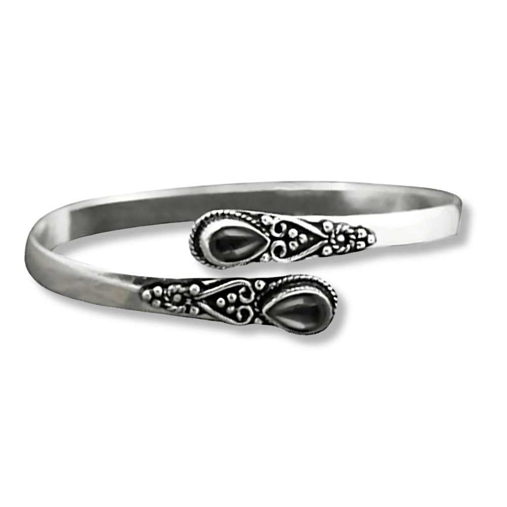 Crystal Pattern Cuff Bracelet - Sphere Standouts