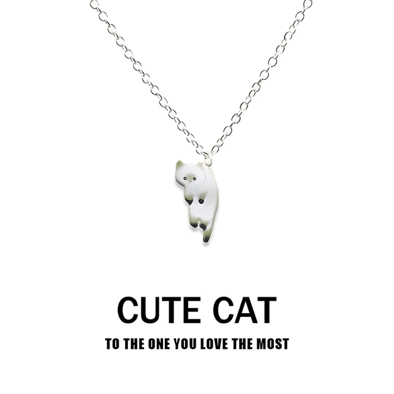 Cute Multi Color Cat Necklace - Sphere Standouts