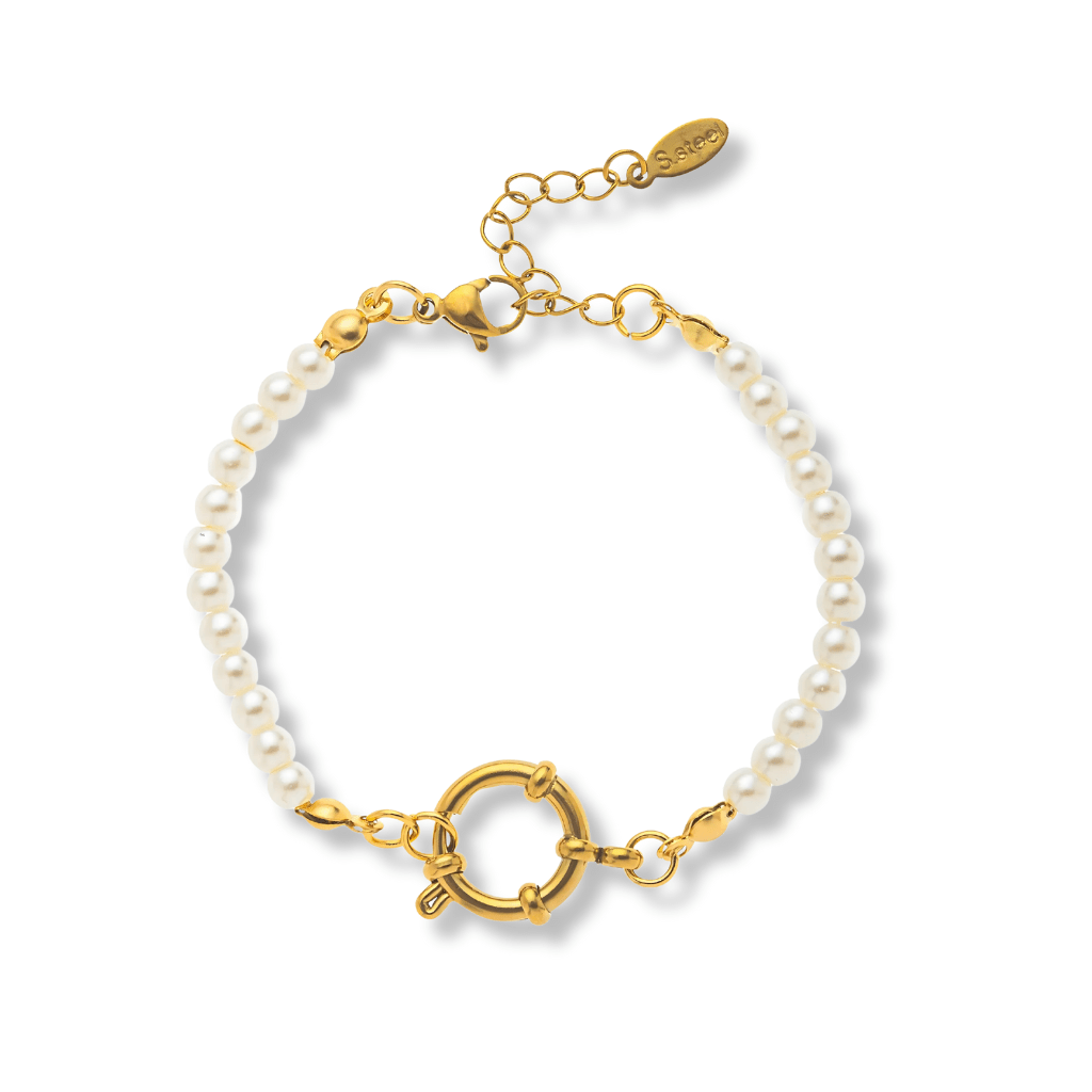 Delicate Pearl Charm Bracelet - Sphere Standouts