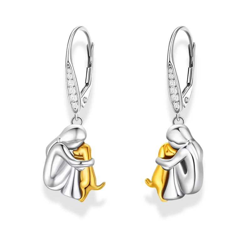 Faithful Dog Earrings - 925 Sterling Silver - Sphere Standouts