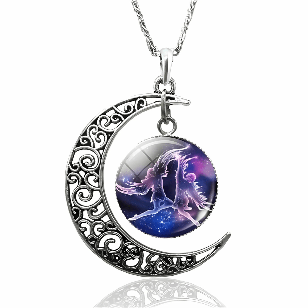 GalaxyAura Moon Zodiac Necklace - Sphere Standouts
