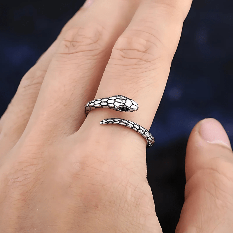 Green Zircon Snake Ring - Sphere Standouts