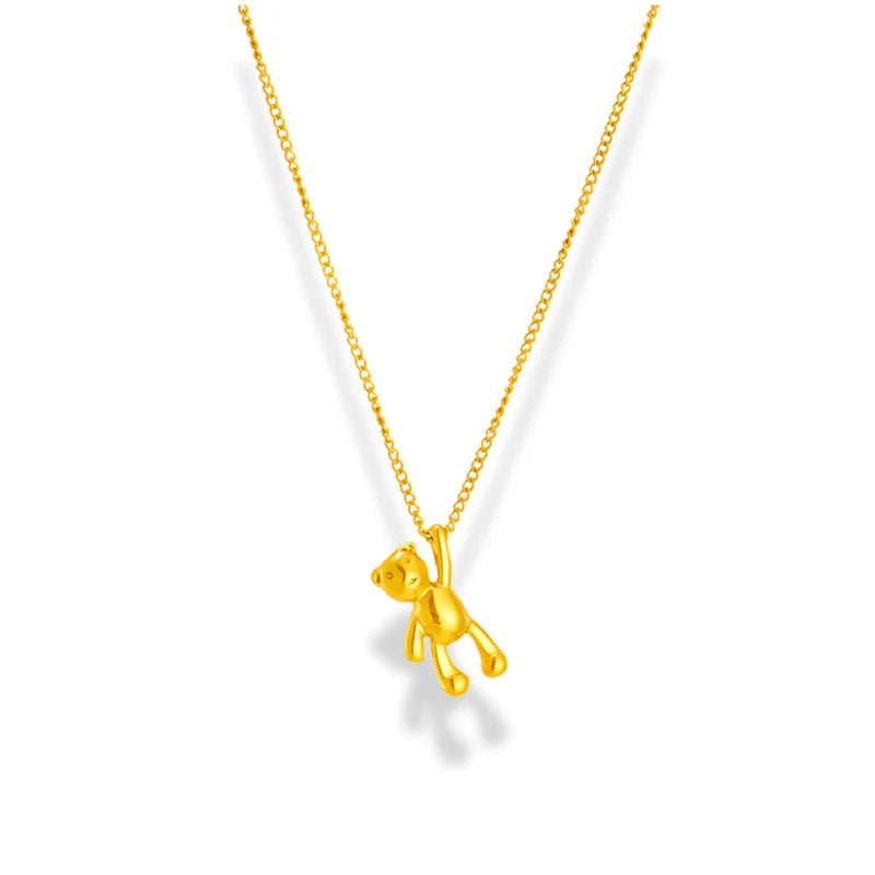 Hanging Teddy Bear Necklace - Sphere Standouts