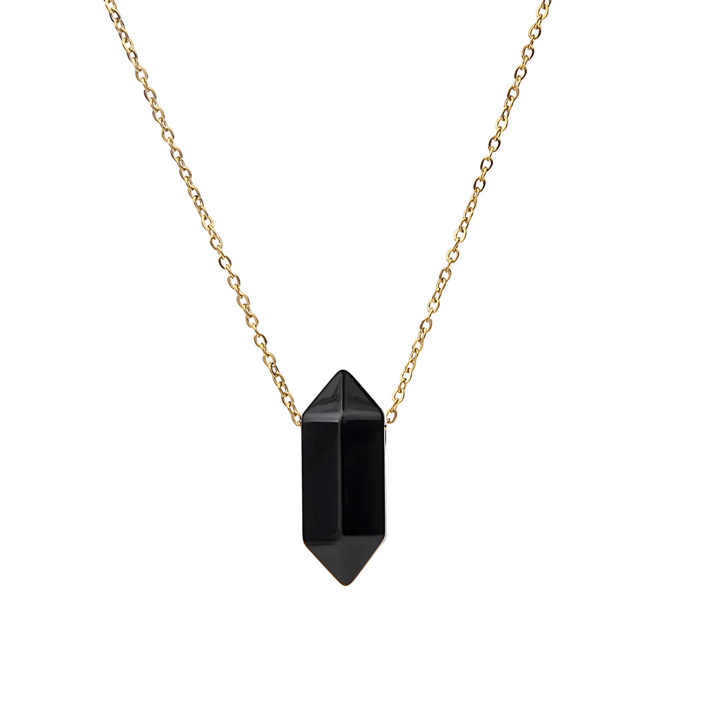 Hexagon Obsidian Necklace - Sphere Standouts