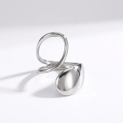 Elegant Spiral Ring in Silver — ring for women