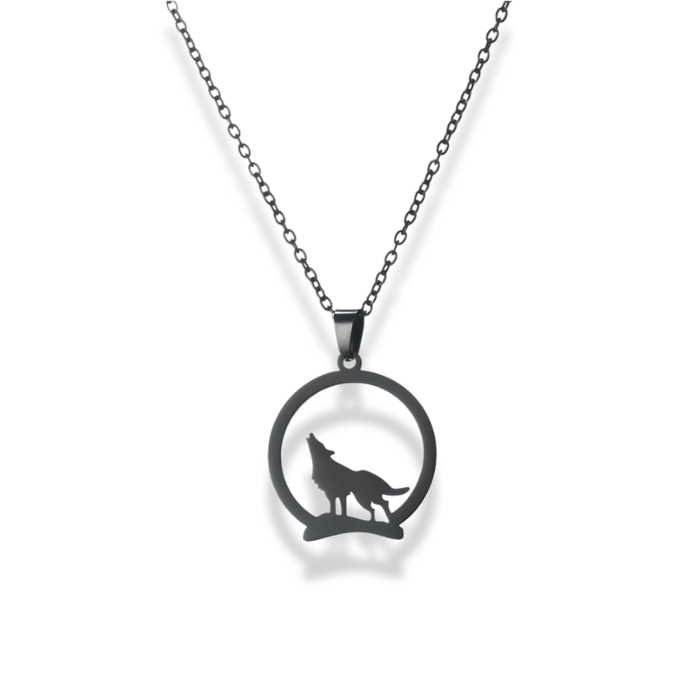 Howling Wolf Pendant Necklace - Sphere Standouts