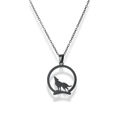 Howling Wolf Pendant Necklace - Sphere Standouts