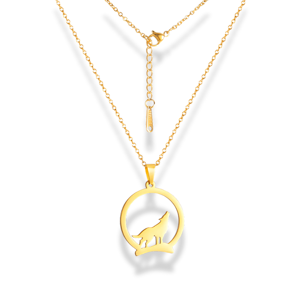 Howling Wolf Pendant Necklace - Sphere Standouts