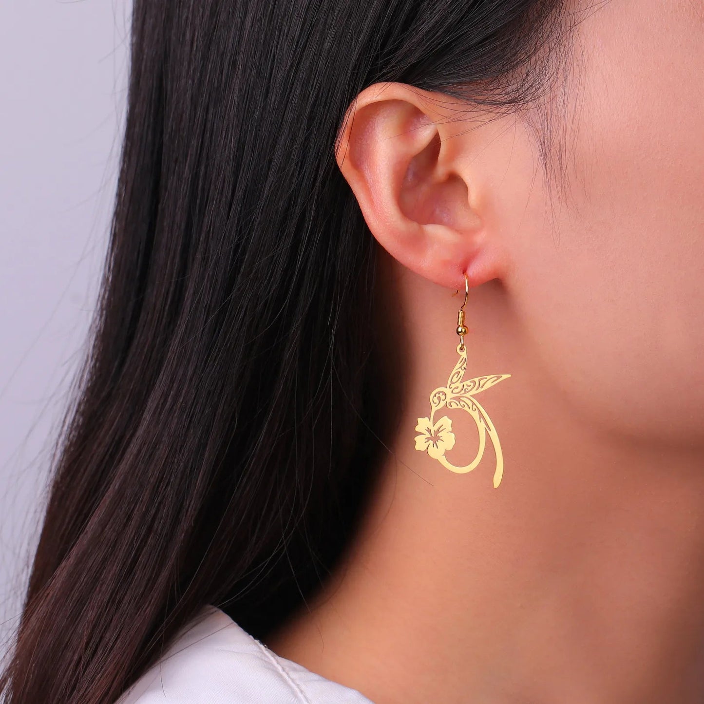 Hummingbird Bloom Earrings - Sphere Standouts