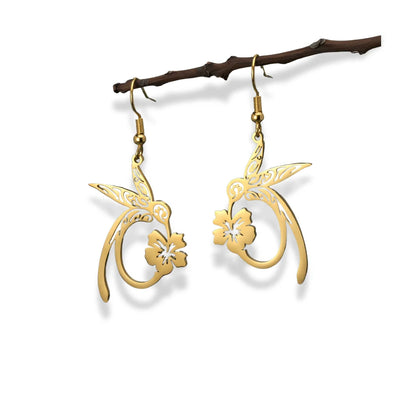 Hummingbird Bloom Earrings - Sphere Standouts