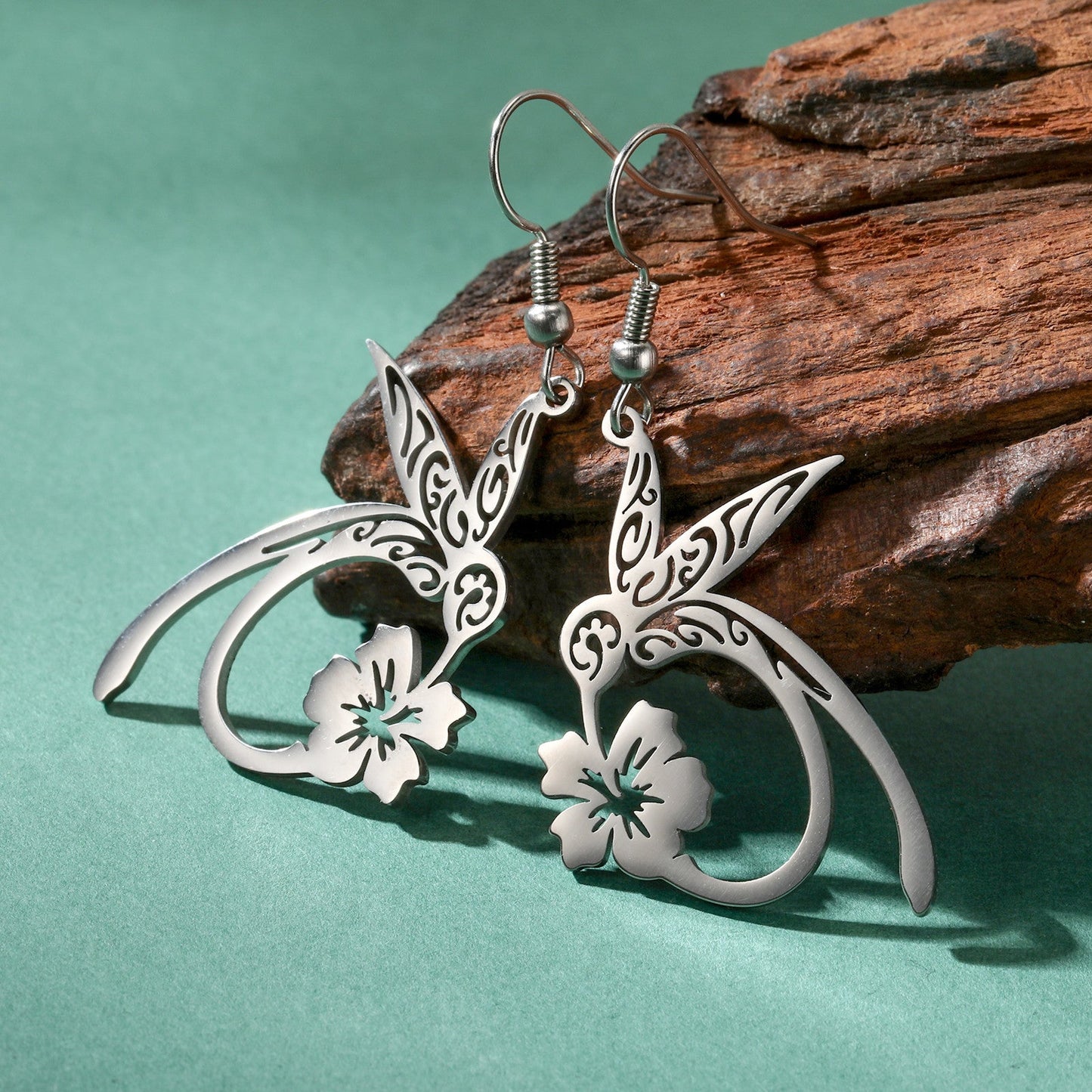 Hummingbird Bloom Earrings - Sphere Standouts
