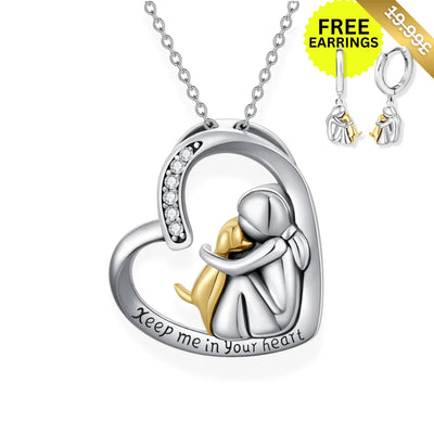 Keep me in your heart Necklace - 925 Sterling Silver - Sphere Standouts