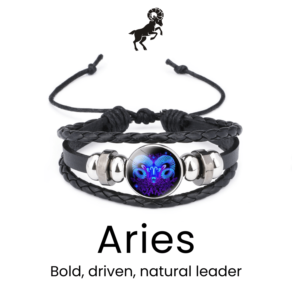 LumiAstro Zodiac Black Bracelet - Sphere Standouts